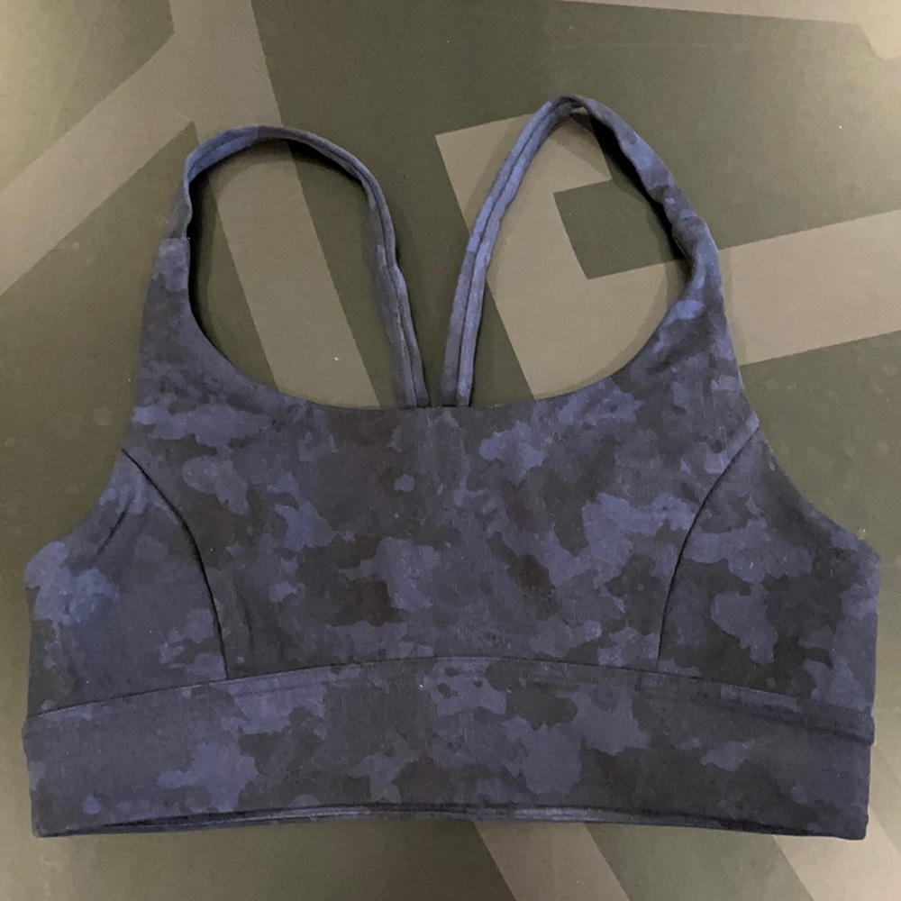Lululemon bra blue and black